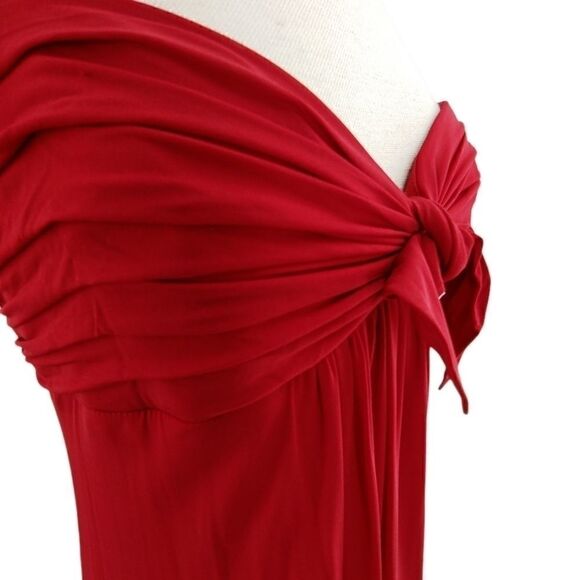 NWT BCBGMaxAzria stunning red gown med - Picture 5 of 13